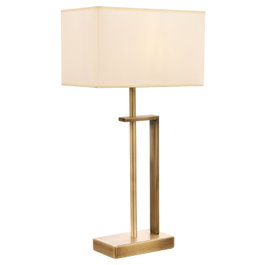 Opviq Lámpara de Mesa ML-9109-1E Crema y Vintage